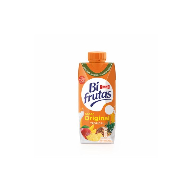 Bifrutas Tropical Original 330 ml  (Caja de 3 Packs de 6 bricks)