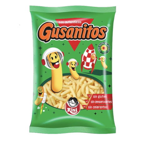 GUSANITOS RISI 18G - 30 UNIDADES (SACO)