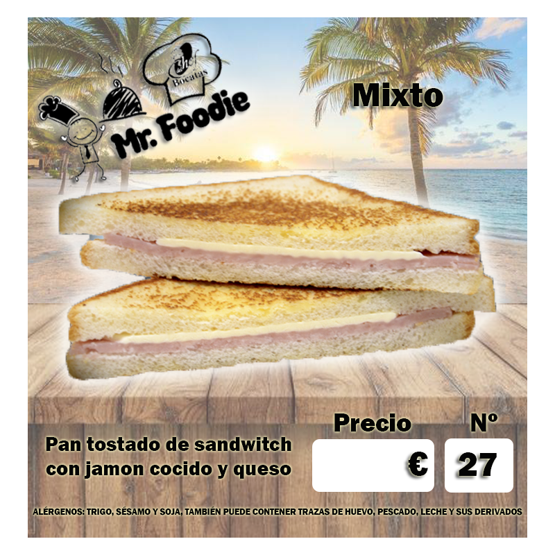 Mr Foodie Mixto 0,97€/Unid