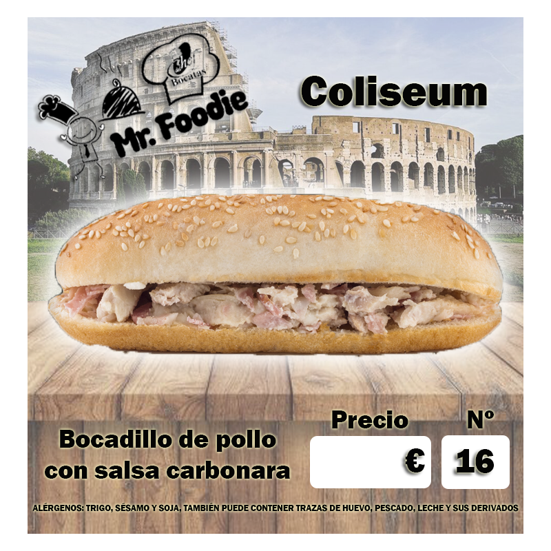 Mr Foodie Coliseum 1,13€/Unid.