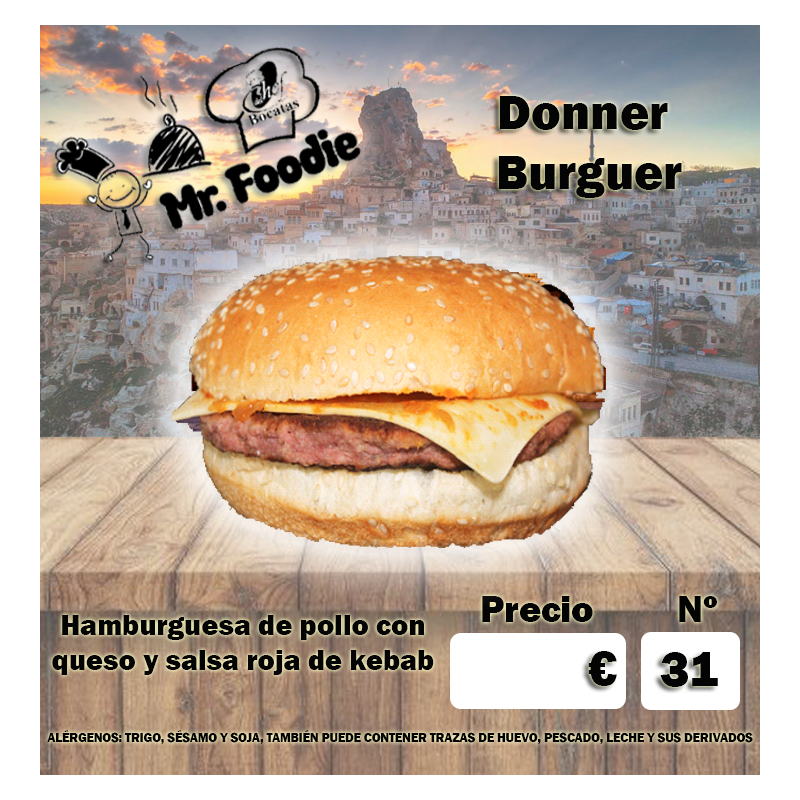 Donner Burger 1,38 €/Unid.