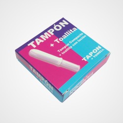 Kit higiénico de tampón + toallita íntima