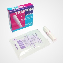 Kit higiénico de tampón + toallita íntima