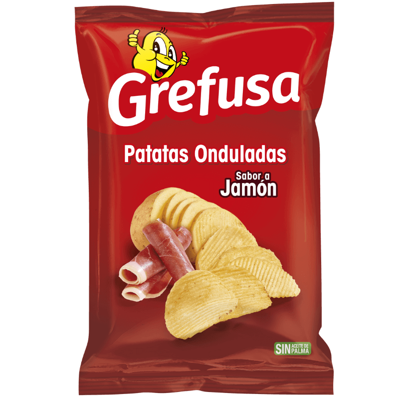 PATATAS OND  JAMON 41G -48U/CAJA-