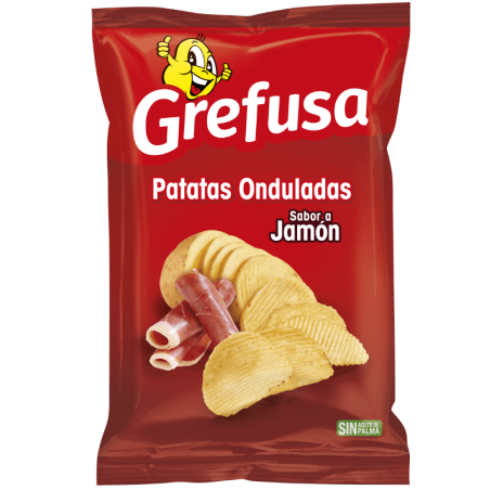 PATATAS OND  JAMON 41G -48U/CAJA-