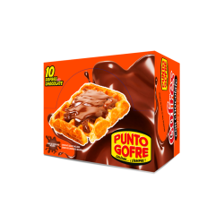 GOFRE CON CHOCOLATE (10 UNIDADES) PUNTO GOFRE