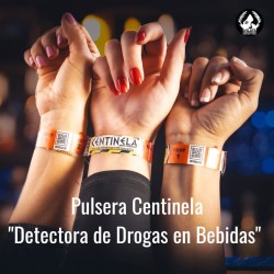 PULSERA CENTINELA DETECTORA DE DROGAS EN BEBIDAS