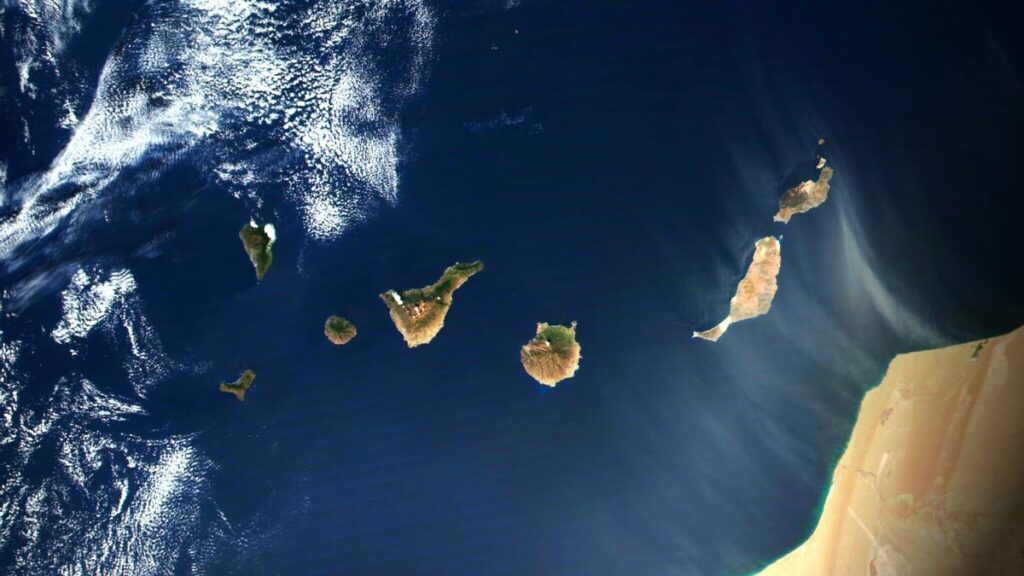 Islas Canarias desde el espacio